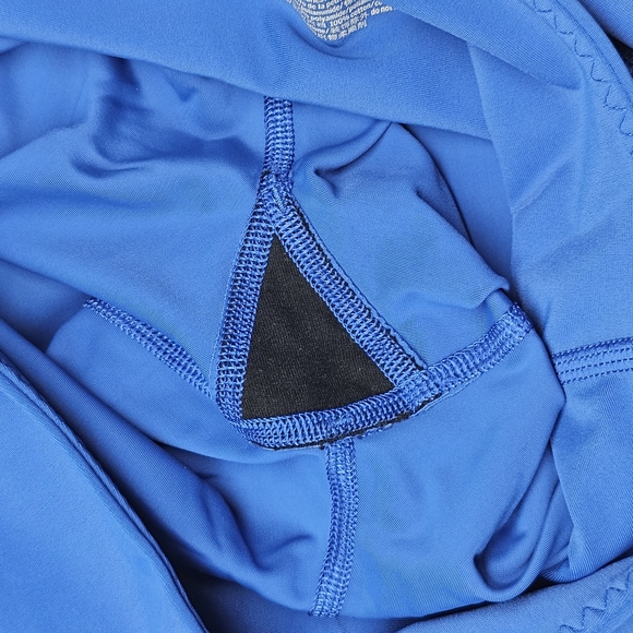 Victoria Sport Blue Cropped Capri Leggings Athletic Yoga Pants - Picture 5 of 9